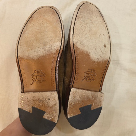 J.Crew Ludlow Suede Derby Shoes Brown Goodyear Welt - Size 9 - Picture 6 of 8